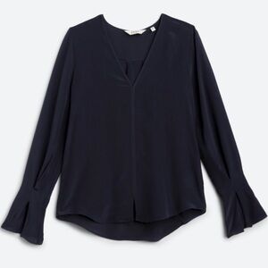 Joie silk Latacia Blouse in Caviar size Large